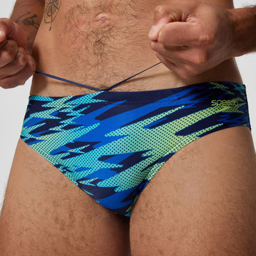 Men's Hyperboom Printed Brief Navy