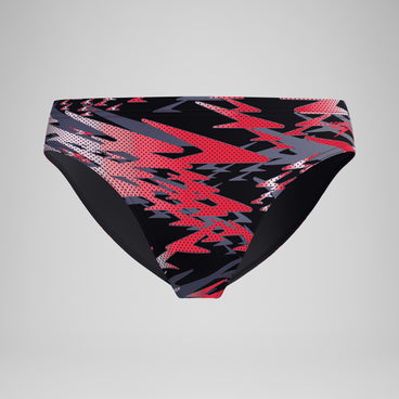 Men's Hyperboom Printed Brief Black/Red