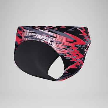 Men's Hyperboom Printed Brief Black/Red