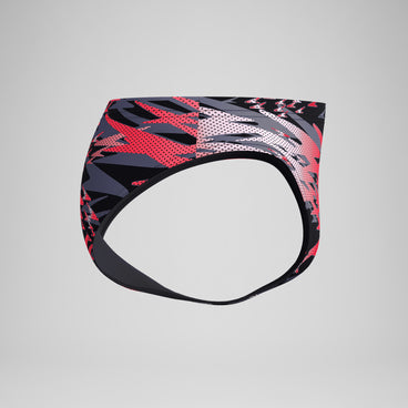 Men's Hyperboom Printed Brief Black/Red