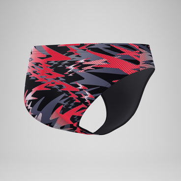 Men's Hyperboom Printed Brief Black/Red