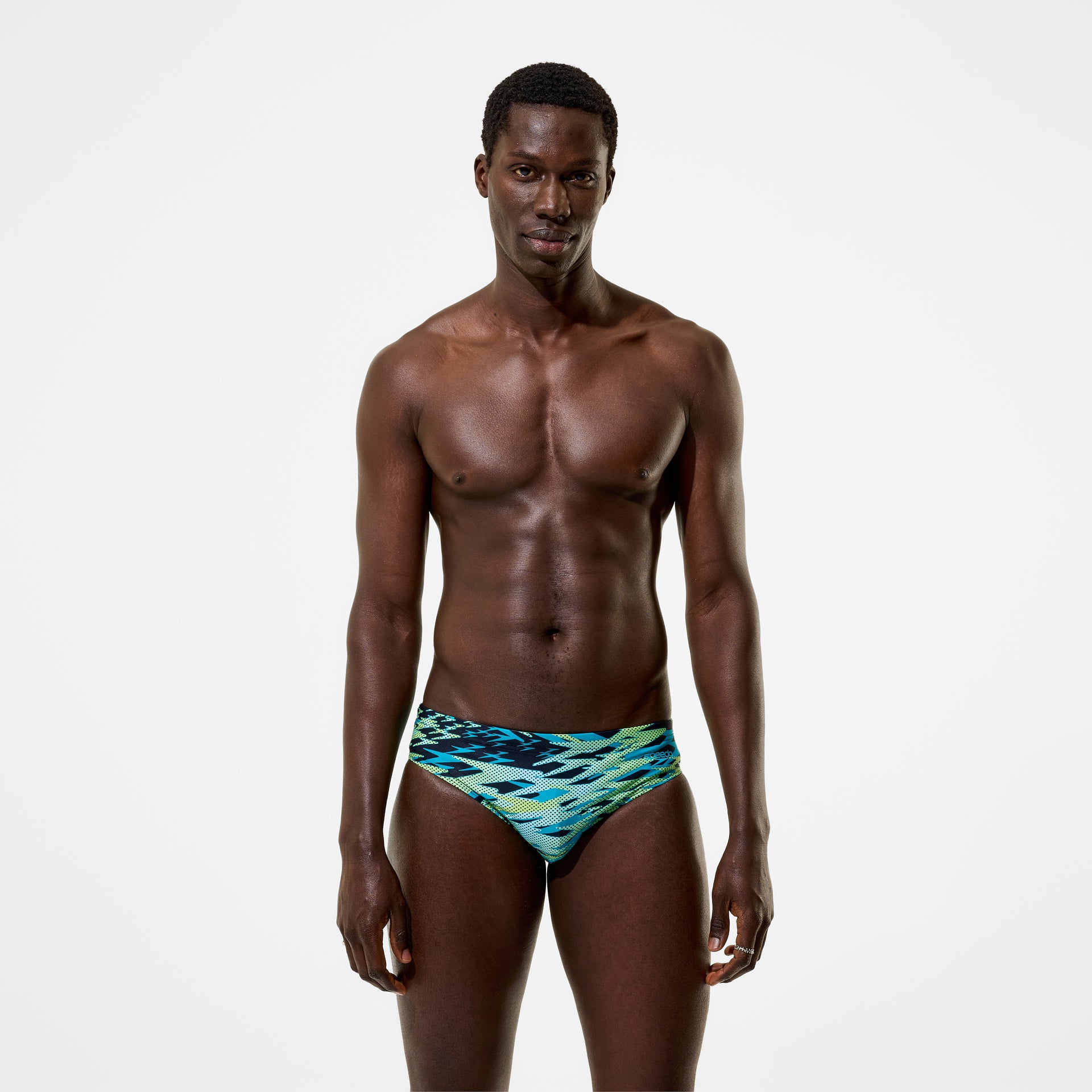 Hyperboom Printed Brief Black Green