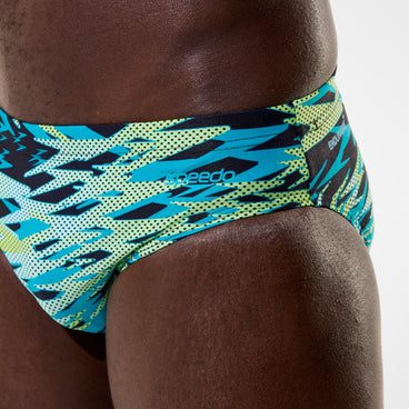 Men's Hyperboom Printed Brief Black/Green