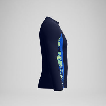 Men's Hyperboom Splice Long Sleeve Rashguard Navy