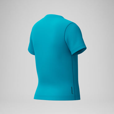Junior Classic Logo Short Sleeve Rashguard Blue