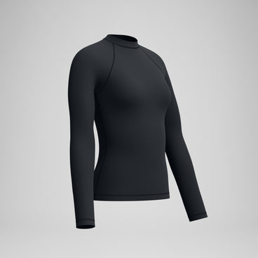 Women's Boom Solid Long Sleeve Rashguard Black