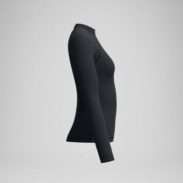 Women's Boom Solid Long Sleeve Rashguard Black
