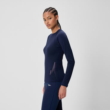 Women's Long Sleeve Boom Rashguard Navy