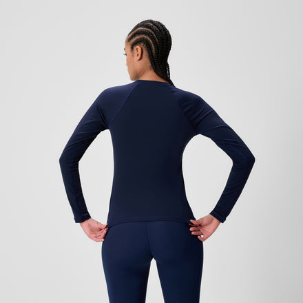 Women's Long Sleeve Boom Rashguard Navy