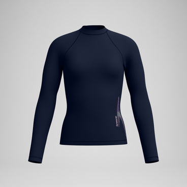Women's Long Sleeve Boom Rashguard Navy