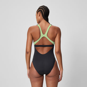 Women's Flex Band Swimsuit Black/Green