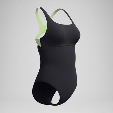 Women's Flex Band Swimsuit Black/Green