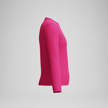 Junior Classic Logo Long Sleeve Rashguard Pink