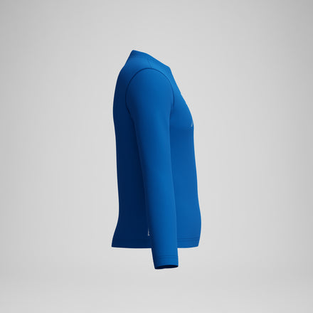 Junior Classic Logo Long Sleeve Rashguard Blue