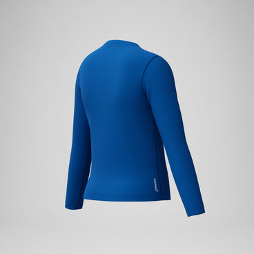 Junior Classic Logo Long Sleeve Rashguard Blue