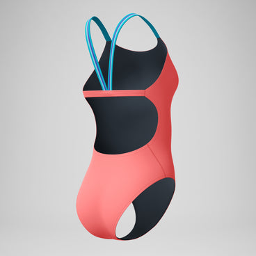 Women's Club Training V-Back Swimsuit Peach