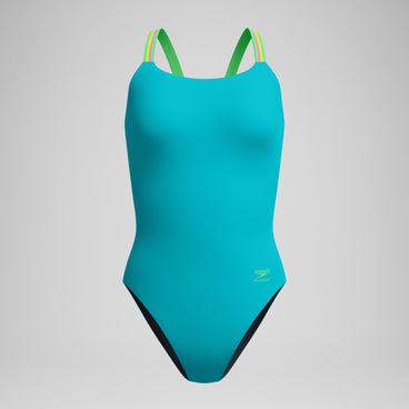Women's Comfort V-Back Swimsuit Blue