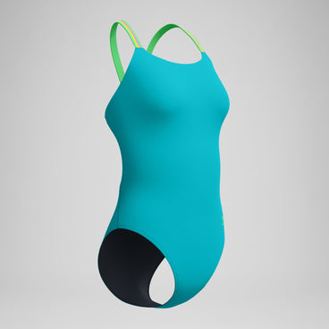 Women's Comfort V-Back Swimsuit Blue