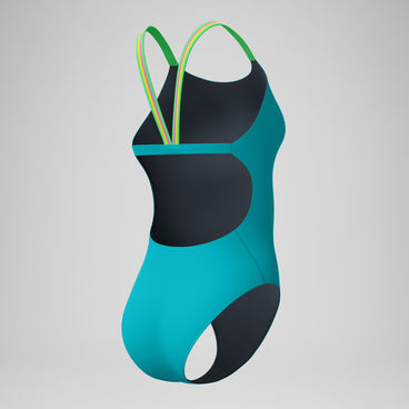 Women's Comfort V-Back Swimsuit Blue