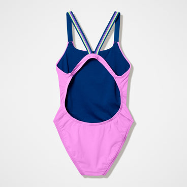Women's Club Training Comfort V-Back Swimsuit Pink