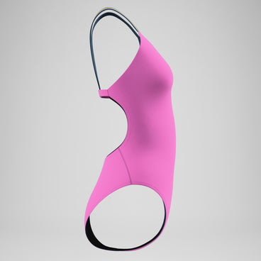 Women's Club Training Comfort V-Back Swimsuit Pink