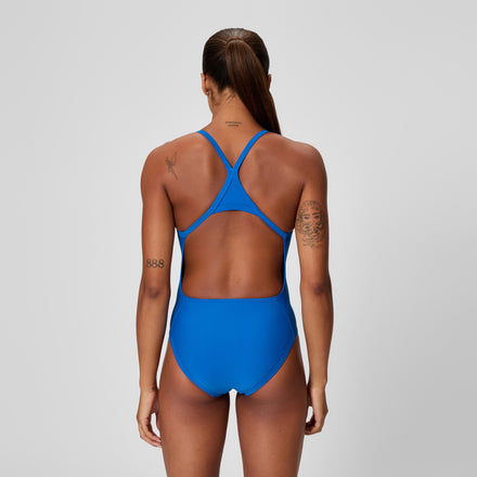 Women's Club Training Turnback Swimsuit Blue