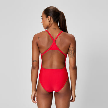 Women's Club Training Turnback Swimsuit Red