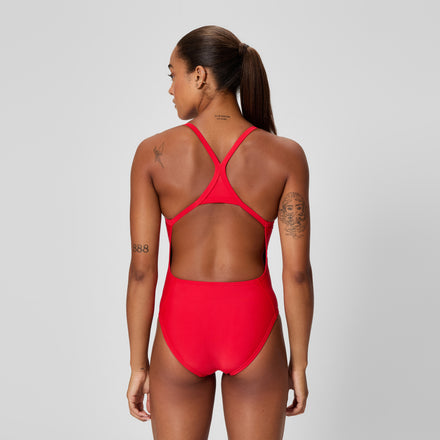 Women's Club Training Turnback Swimsuit Red