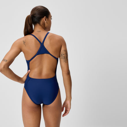 Women's Club Training Turnback Swimsuit Navy