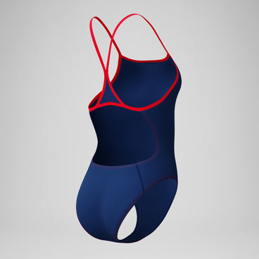Women's Club Training Turnback Swimsuit Navy/Red