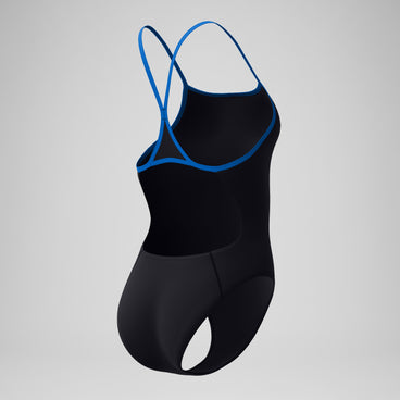 Women's Club Training Turnback Swimsuit Black/Blue