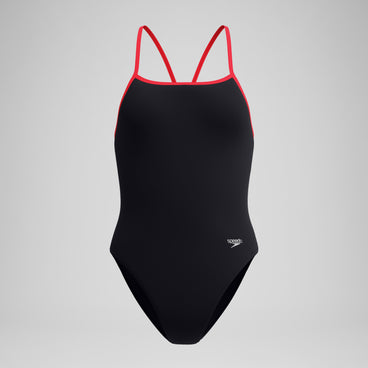 Women's Club Training Turnback Swimsuit Black/Red
