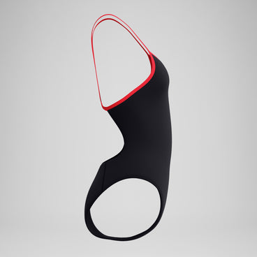 Women's Club Training Turnback Swimsuit Black/Red