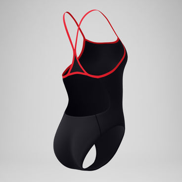 Women's Club Training Turnback Swimsuit Black/Red
