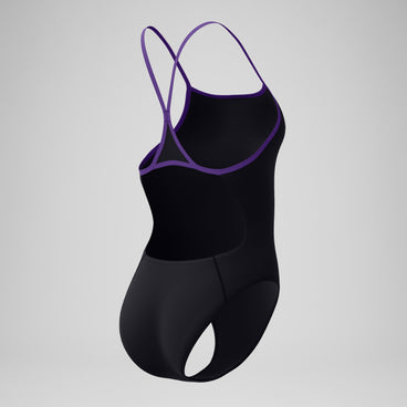 Women's Club Training Turnback Swimsuit Black/Purple