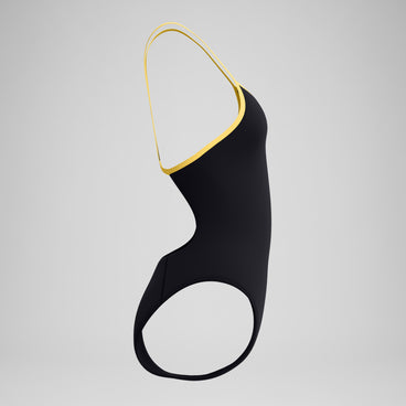 Women's Club Training Turnback Swimsuit Black/Gold