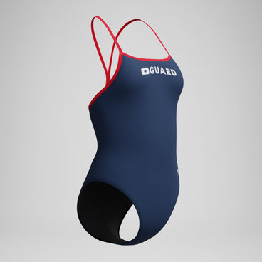 Women's Guard Turnback Swimsuit Navy