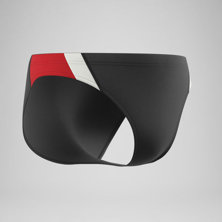 Caleçon boxeur ajusté boxeur ajusté Edge Splice pour hommes, rouge/noir