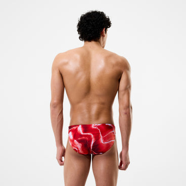 Men's Team Printed Brief Red