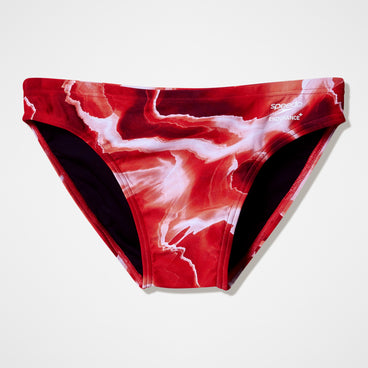 Men's Team Printed Brief Red