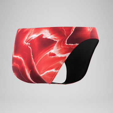 Men's Team Printed Brief Red