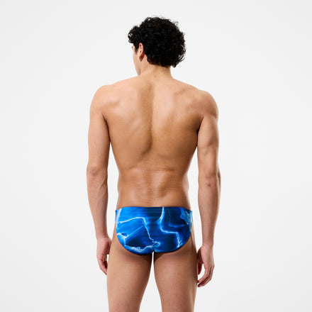 Men's Team Printed Brief Blue