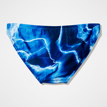 Men's Team Printed Brief Blue