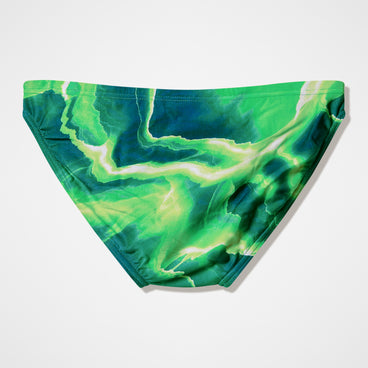Men's Team Printed Brief Green