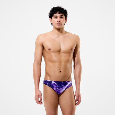 Men's Team Printed Brief Purple