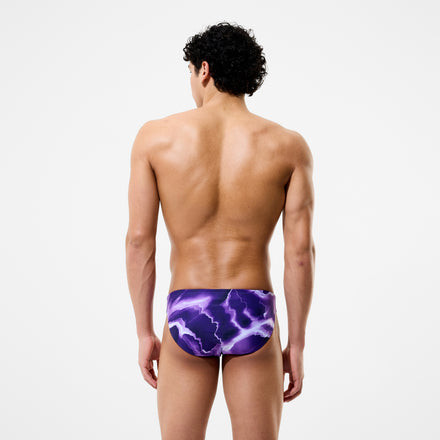 Men's Team Printed Brief Purple