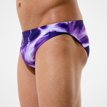 Men's Team Printed Brief Purple