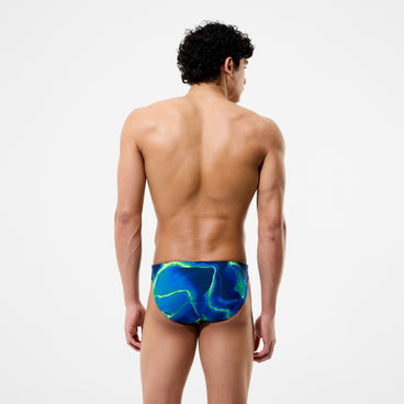 Men's Team Printed Brief Blue/Green