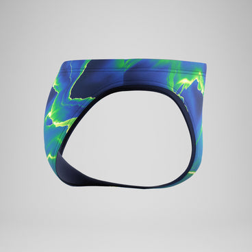 Men's Team Printed Brief Blue/Green