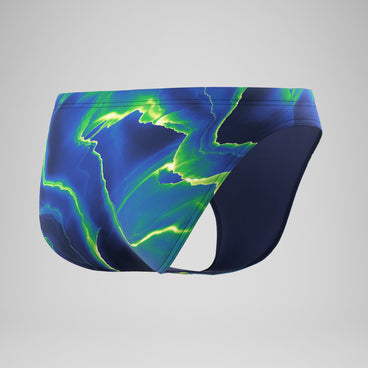 Men's Team Printed Brief Blue/Green